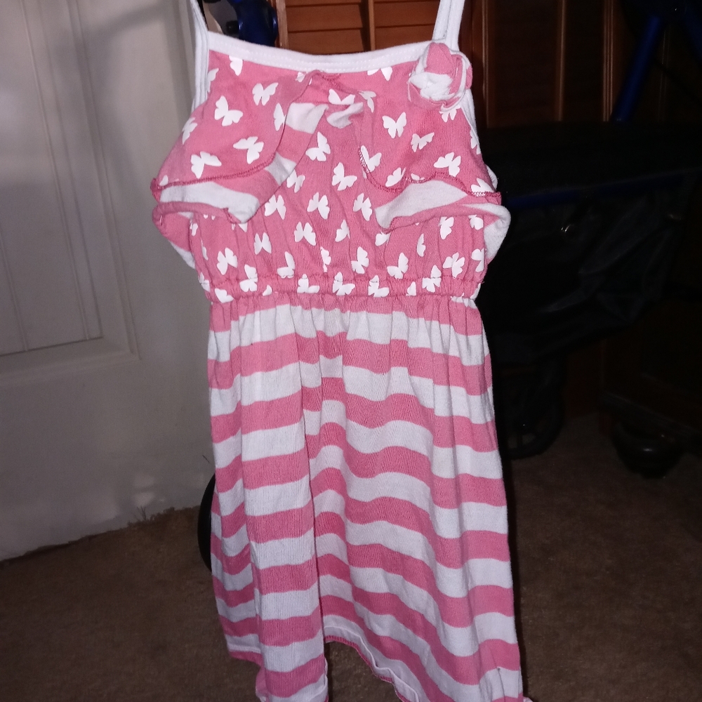 3/15 SALE Pink and white sun dress